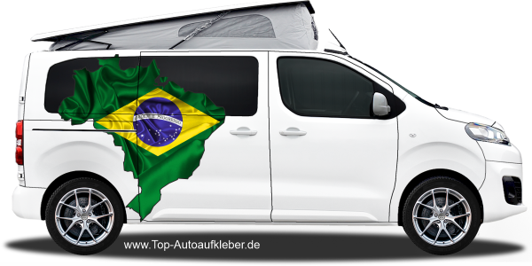 Preview: Autodekor Flagge Karte von Brasilien | Set für beide Fahrzeugseiten Preview: Autodekor Flagge Karte von Brasilien | Set für beide Fahrzeugseiten