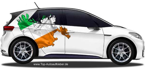 Preview: Autodekor Flagge Karte von Irland | Set für beide Fahrzeugseiten Preview: Autodekor Flagge Karte von Irland | Set für beide Fahrzeugseiten