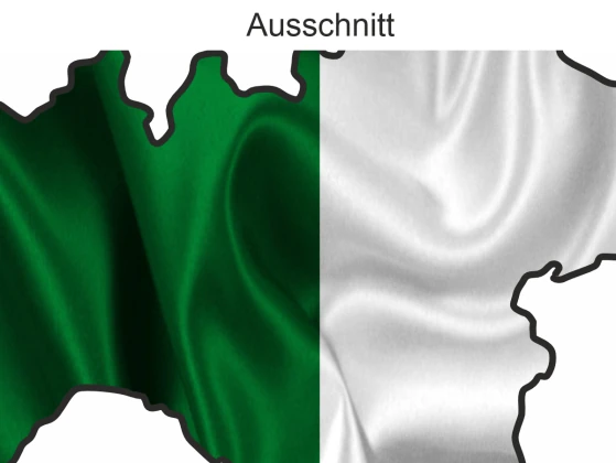 Autodekor Flagge Karte von Italien - Ansicht Ausschnitt
