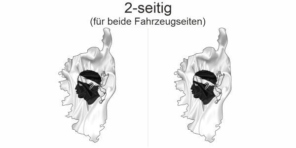 Preview: Autodekor Flagge Karte von Korsika | Set für beide Fahrzeugseiten Preview: Autodekor Flagge Karte von Korsika | Set für beide Fahrzeugseiten