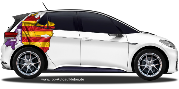 Preview: Autodekor Flagge Karte von Mallorca | Set für beide Fahrzeugseiten Preview: Autodekor Flagge Karte von Mallorca | Set für beide Fahrzeugseiten
