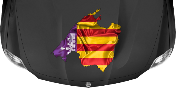 Preview: Autodekor Flagge Karte von Mallorca | Set für beide Fahrzeugseiten Preview: Autodekor Flagge Karte von Mallorca | Set für beide Fahrzeugseiten