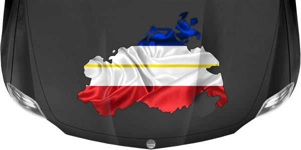 Preview: Autodekor Flagge Karte von Mecklenburg-Vorpommern | Set für beide Fahrzeugseiten Preview: Autodekor Flagge Karte von Mecklenburg-Vorpommern | Set für beide Fahrzeugseiten