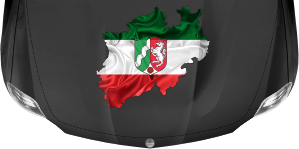 Preview: Autodekor Flagge Karte von NRW | Set für beide Fahrzeugseiten Preview: Autodekor Flagge Karte von NRW | Set für beide Fahrzeugseiten