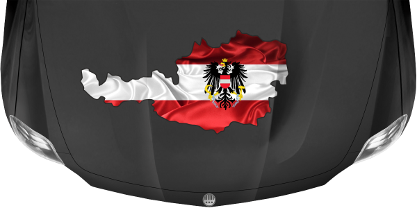 Preview: Autodekor Flagge Karte von Österreich | Set für beide Fahrzeugseiten Preview: Autodekor Flagge Karte von Österreich | Set für beide Fahrzeugseiten