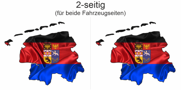 Preview: Autodekor Flagge Karte von Ostfriesland | Set für beide Fahrzeugseiten Preview: Autodekor Flagge Karte von Ostfriesland | Set für beide Fahrzeugseiten