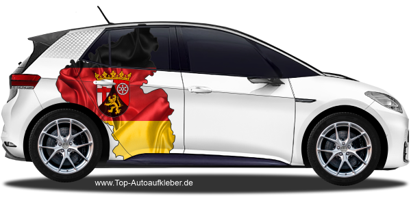 Preview: Autodekor Flagge Karte von Rheinland-Pfalz | Set für beide Fahrzeugseiten Preview: Autodekor Flagge Karte von Rheinland-Pfalz | Set für beide Fahrzeugseiten