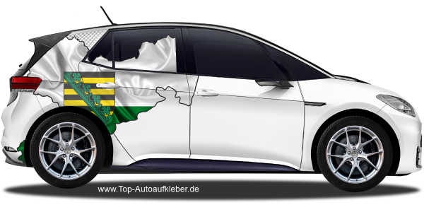 Preview: Autodekor Flagge Karte von Sachsen | Set für beide Fahrzeugseiten Preview: Autodekor Flagge Karte von Sachsen | Set für beide Fahrzeugseiten