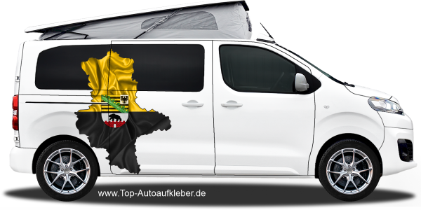 Preview: Autodekor Flagge Karte von Sachsen-Anhalt | Set für beide Fahrzeugseiten Preview: Autodekor Flagge Karte von Sachsen-Anhalt | Set für beide Fahrzeugseiten