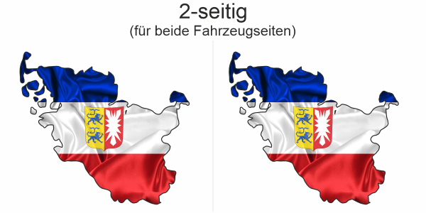 Preview: Autodekor Flagge Karte von Schleswig-Holstein | Set für beide Fahrzeugseiten Preview: Autodekor Flagge Karte von Schleswig-Holstein | Set für beide Fahrzeugseiten