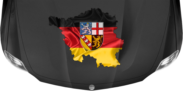 Preview: Autodekor Silhouette vom Saarland Preview: Autodekor Silhouette vom Saarland