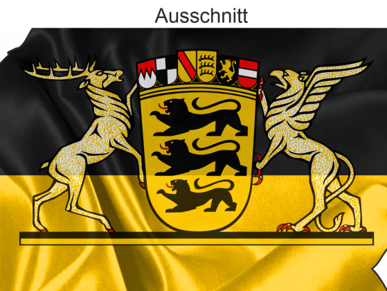 Preview: Autodekor Silhouette von Baden-Württemberg - Ansicht Ausschnitt