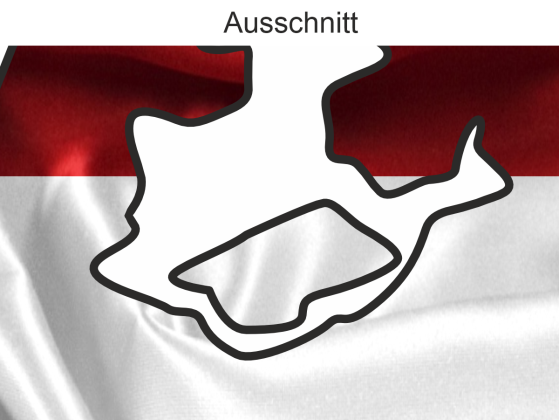 Preview: Autodekor Silhouette der Niederlande - Ansicht Ausschnitt