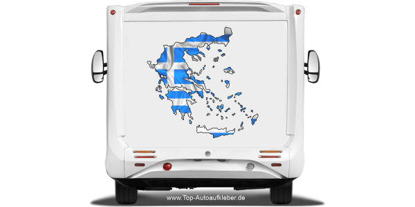 Preview: Autodekor Silhouette von Griechenland Preview: Autodekor Silhouette von Griechenland