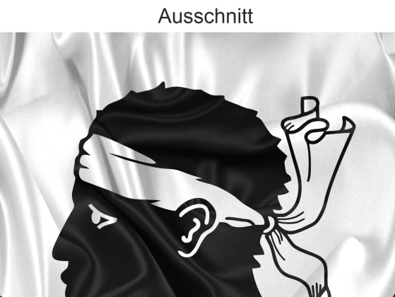Preview: Autodekor Silhouette von Korsika - Ansicht Ausschnitt
