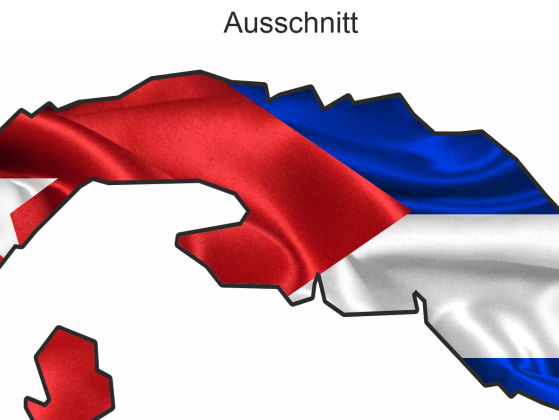 Preview: Autodekor Silhouette von Kuba - Ansicht Ausschnitt