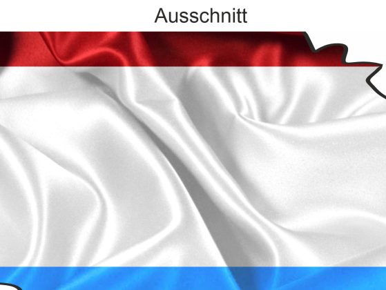 Preview: Autodekor Silhouette von Luxemburg - Ansicht Ausschnitt