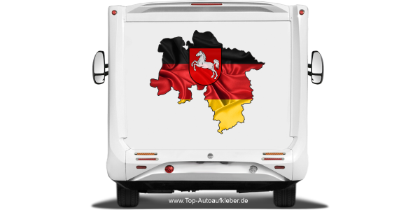 Preview: Autodekor Silhouette von Niedersachsen Preview: Autodekor Silhouette von Niedersachsen
