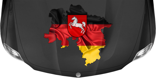 Preview: Autodekor Silhouette von Niedersachsen Preview: Autodekor Silhouette von Niedersachsen