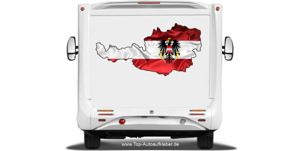 Preview: Autodekor Silhouette von Österreich Preview: Autodekor Silhouette von Österreich