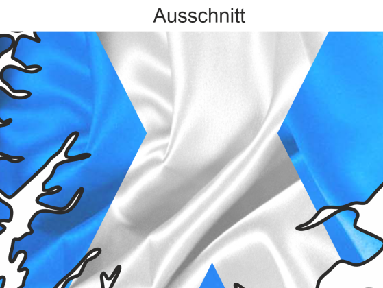 Preview: Autodekor Silhouette von Schottland - Ansicht Ausschnitt