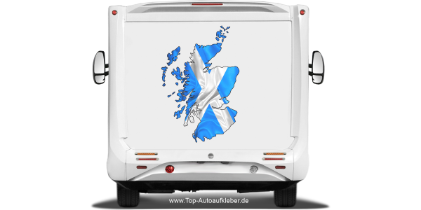 Preview: Autodekor Silhouette von Schottland