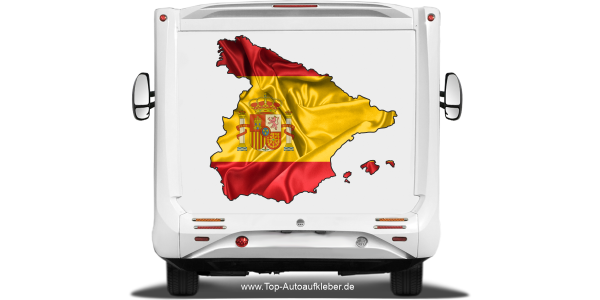 Preview: Autodekor Silhouette von Spanien Preview: Autodekor Silhouette von Spanien