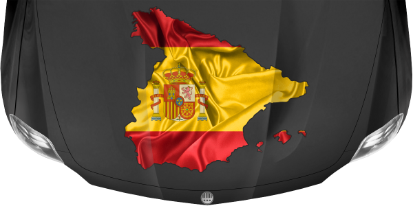 Preview: Autodekor Silhouette von Spanien Preview: Autodekor Silhouette von Spanien