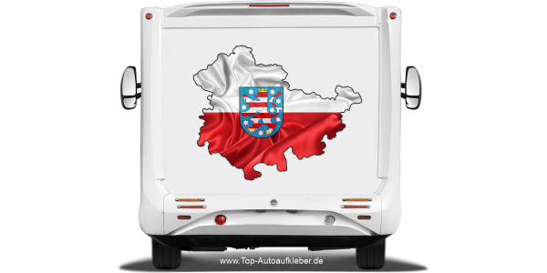 Preview: Autodekor Silhouette von Thüringen Preview: Autodekor Silhouette von Thüringen