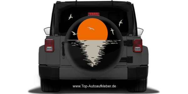 Preview: Wohnmobildekor Sonnenuntergang am Meer Preview: Wohnmobildekor Sonnenuntergang am Meer