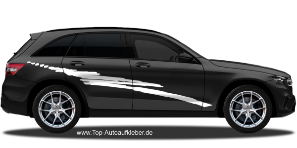 Preview: Autoaufkleber Brush | Set für beide Fahrzeugseiten