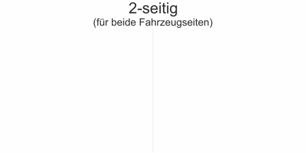 Preview: Autoaufkleber Anker aus Vogelschwarm | Set für beide Fahrzeugseiten