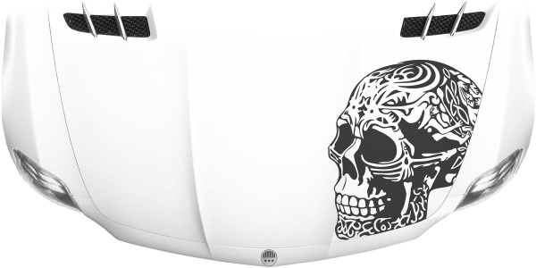 Preview: Autoaufkleber Azteken Totenschädel