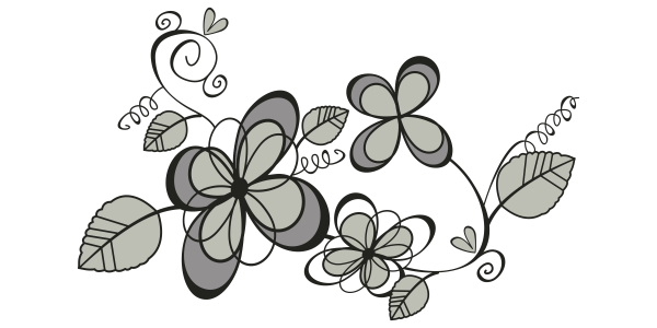 Preview: Autoaufkleber Blumendesign | Set für beide Fahrzeugseiten