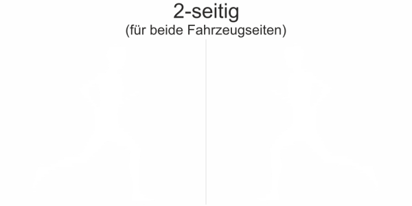 Preview: Autoaufkleber Laufsport | Set für beide Fahrzeugseiten