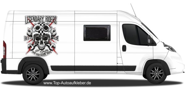 Preview: Autosticker Legendary Riders | Set für beide Fahrzeugseiten