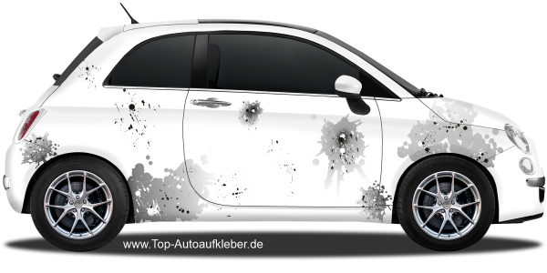Preview: Autosticker Farbflecken | Frei platzierbares Set Preview: Autosticker Farbflecken | Frei platzierbares Set
