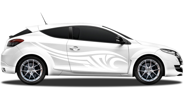 Preview: Autoaufkleber Tribal | Set für beide Fahrzeugseiten