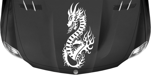 Preview: Autotattoo Motorhaube Drache Abraxas Preview: Autotattoo Motorhaube Drache Abraxas