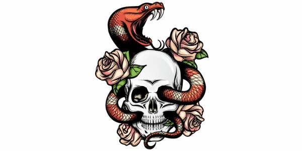 Preview: Autotattoo Schlange und Totenkopf | Set für beide Fahrzeugseiten Preview: Autotattoo Schlange und Totenkopf | Set für beide Fahrzeugseiten