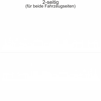 Preview: Autoaufkleber Skyline Berlin | Set für beide Fahrzeugseiten