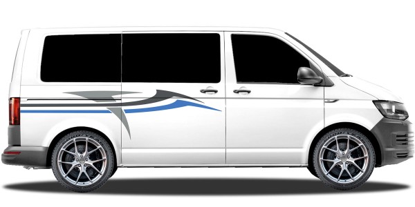 Preview: Autoaufkleber Streifen 04 | Set für beide Fahrzeugseiten