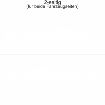 Preview: Autotattoo Weibliche Totenköpfe | Set für beide Fahrzeugseiten