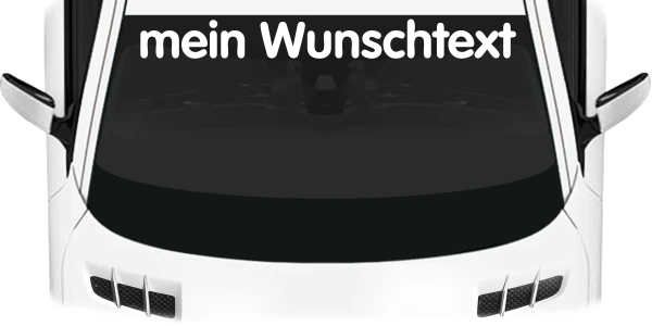 Heckscheibenaufkleber Wunschtext | 17