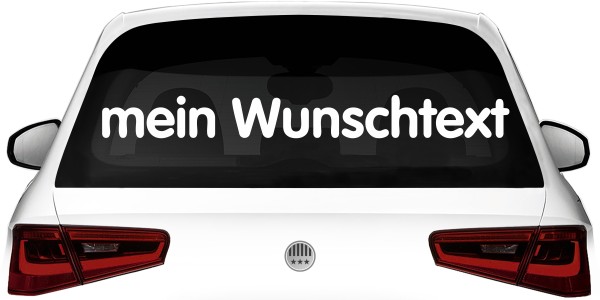 Heckscheibenaufkleber Wunschtext | 17