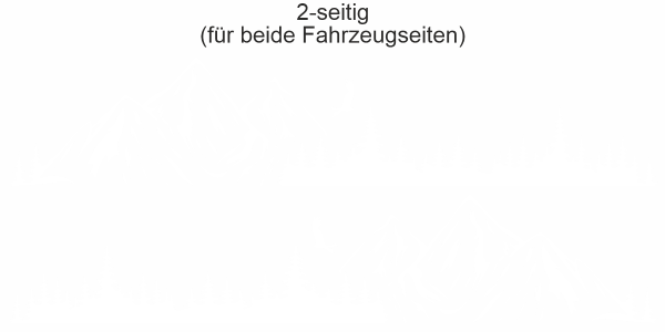 Preview: Bergskyline und Waldpanorama für Camper | Set für beide Fahrzeugseiten Preview: Bergskyline und Waldpanorama für Camper | Set für beide Fahrzeugseiten