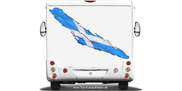 Preview: Camper Aufkleber Fahne Schottland