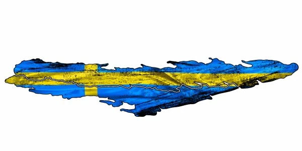 Camper Aufkleber Fahne Schweden
