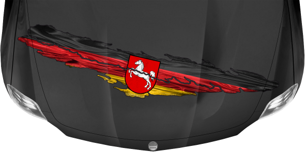 Preview: Camper Aufkleber Fahne von Niedersachsen Preview: Camper Aufkleber Fahne von Niedersachsen