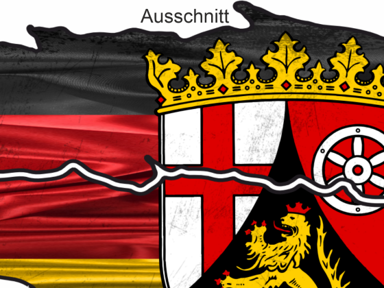 Die Flagge von RheinlandPfalz als Autodekor